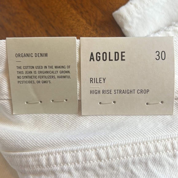 NWT AGOLDE Riley High-rise Strigh Crop/ size 30 - Picture 7 of 9